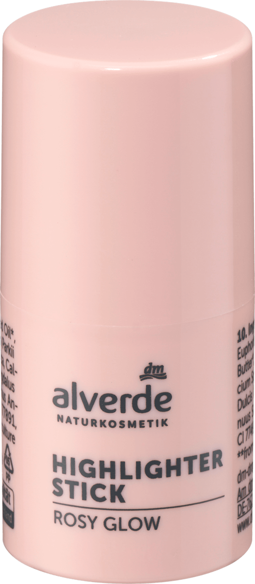 alverde NATURKOSMETIK Highlighter Stick 10 Rosy Glow, 4,8 g