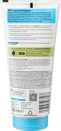 Körperlotion Hydro Hyaluron & Gurke, 200 ml