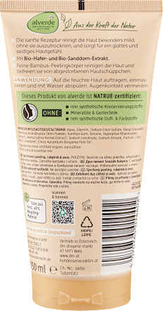 Körperpeeling Seaside Balance Sanddorn & Hafer, 150 ml