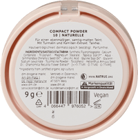 Kompakt Puder, Matte Finish 10 Naturelle, 9 g