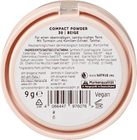 Kompakt Puder, Matte Finish 30 Beige, 9 g