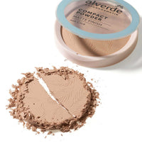 alverde NATURKOSMETIK Kompaktpuder Matte Finish mit Cica 10 Hell, 9 g