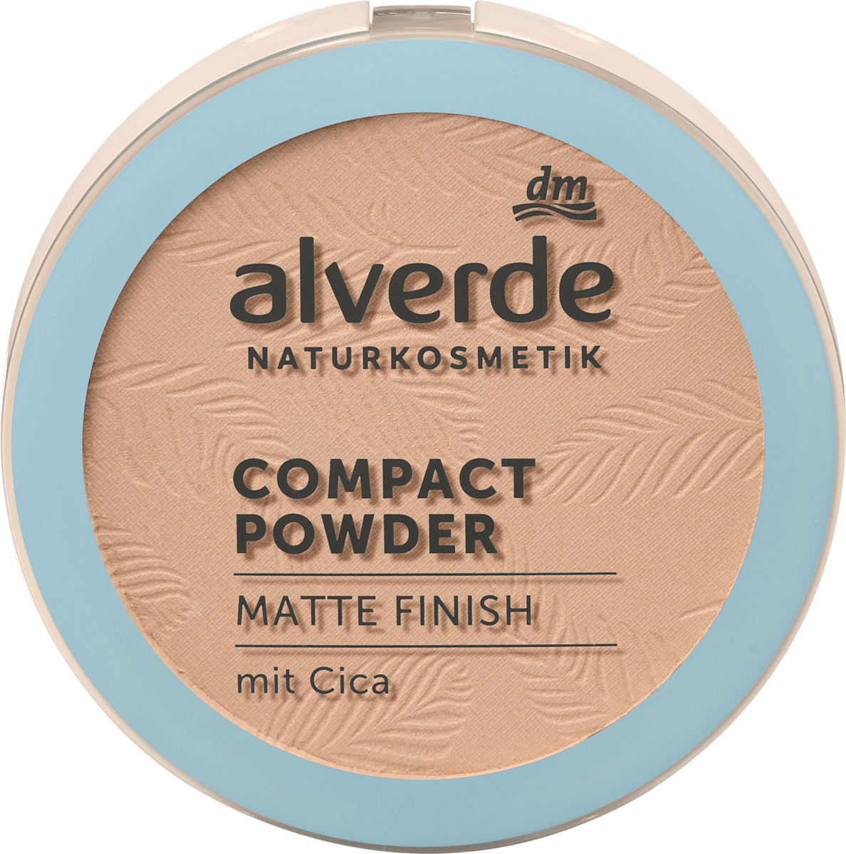 alverde NATURKOSMETIK Kompaktpuder Matte Finish mit Cica 10 Hell, 9 g