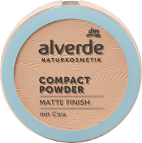 alverde NATURKOSMETIK Kompaktpuder Matte Finish mit Cica 10 Hell, 9 g