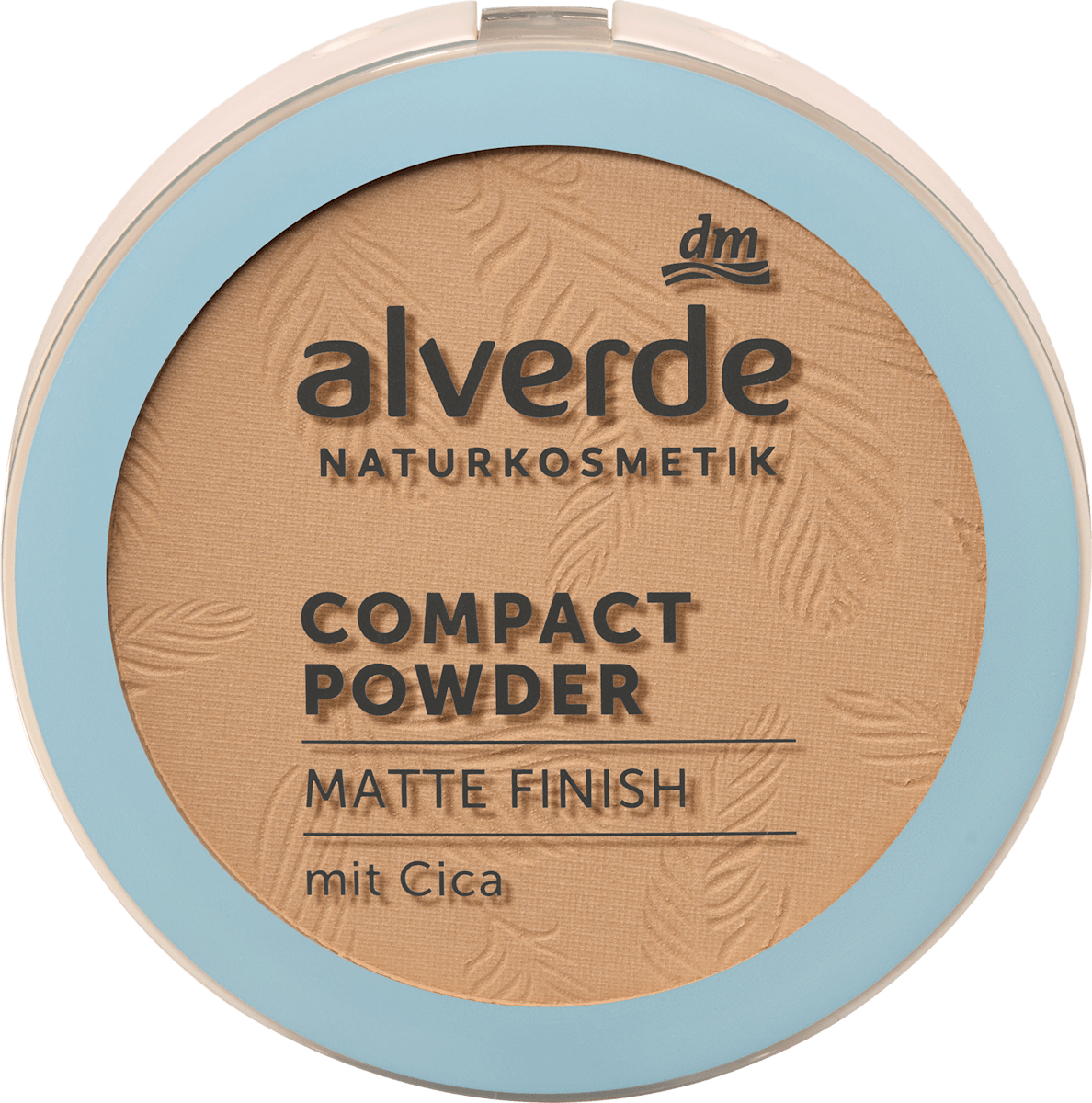 alverde NATURKOSMETIK Kompaktpuder Matte Finish mit Cica 20 Mittel, 9 g