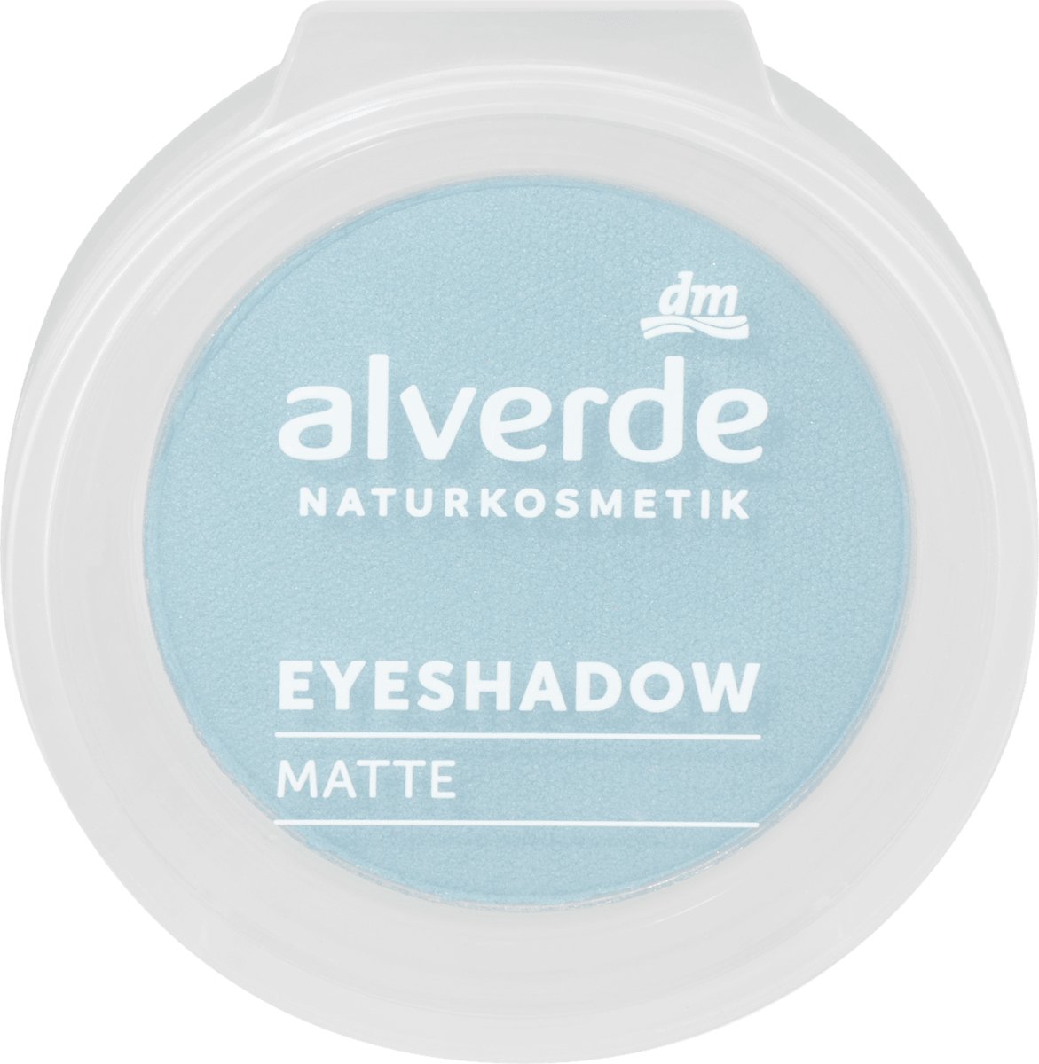 alverde NATURKOSMETIK Lidschatten Mono Matte 12 Aquatic Blue, 1,5 g