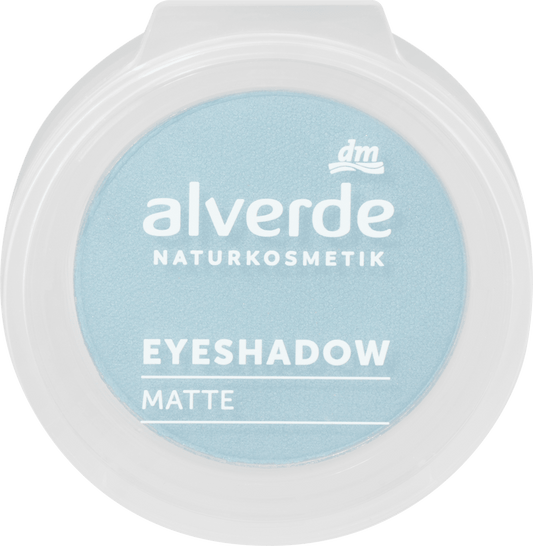 alverde NATURKOSMETIK Lidschatten Mono Matte 12 Aquatic Blue, 1,5 g