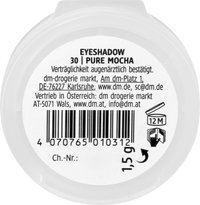 alverde NATURKOSMETIK Lidschatten Mono Matte 30 Pure Mocha, 1,5 g