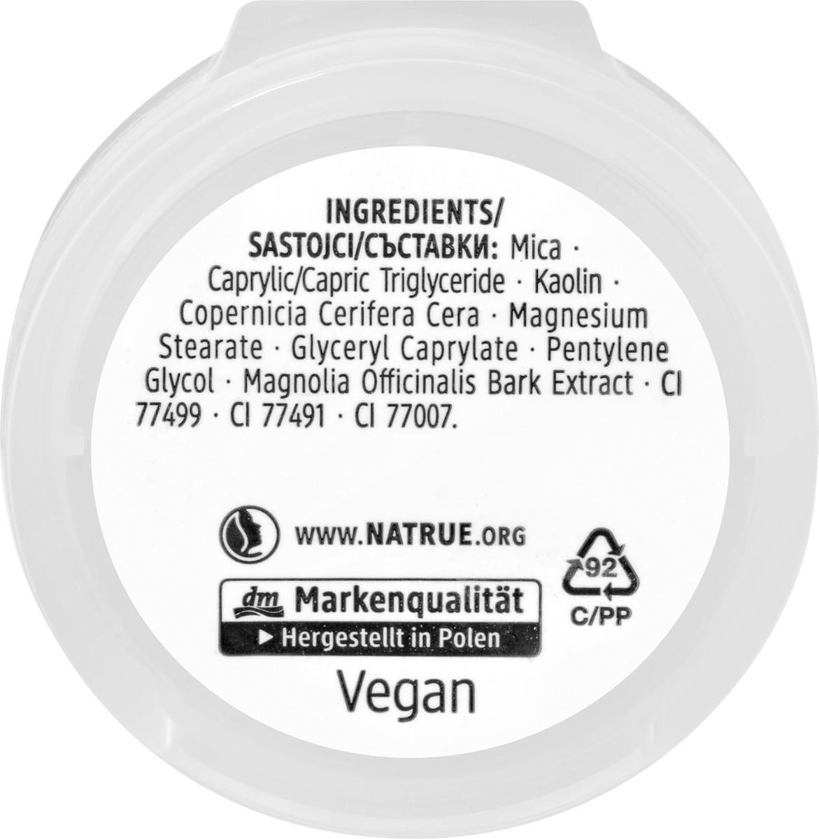 alverde NATURKOSMETIK Lidschatten Mono Matte 32 Black, 1,5 g