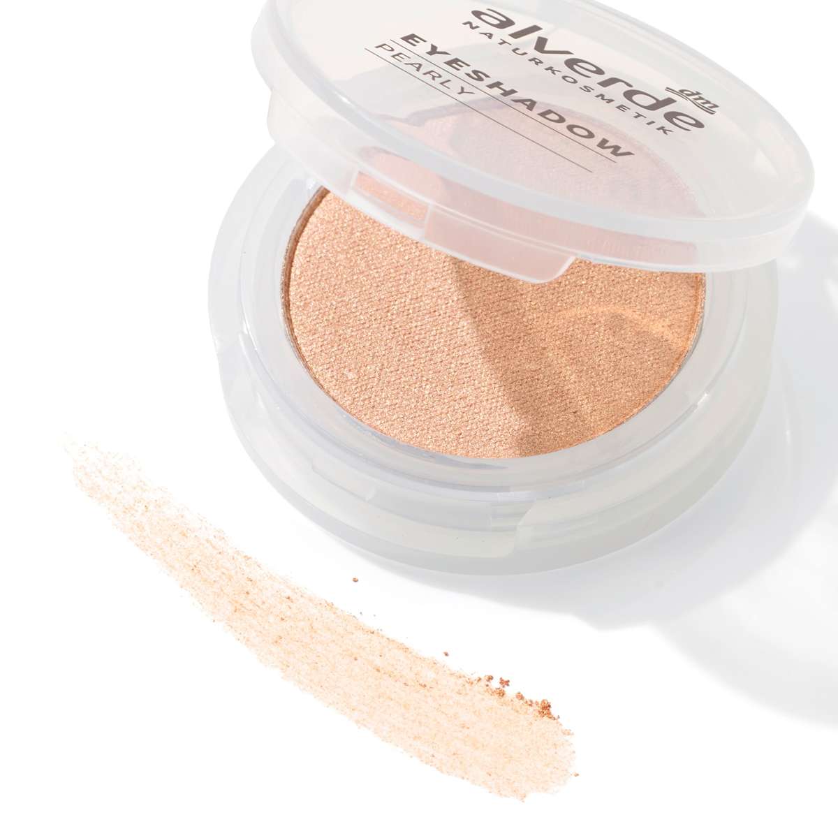 alverde NATURKOSMETIK Lidschatten Mono Pearly 02 Nude Gold, 1,5 g