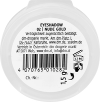 alverde NATURKOSMETIK Lidschatten Mono Pearly 02 Nude Gold, 1,5 g