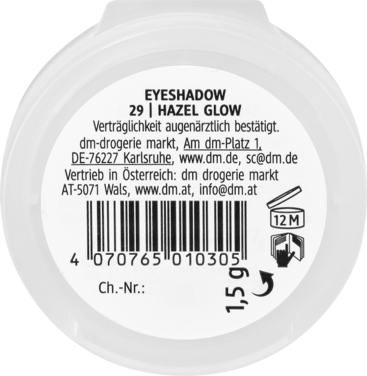alverde NATURKOSMETIK Lidschatten Mono Pearly 29 Hazel Glow, 1,5 g