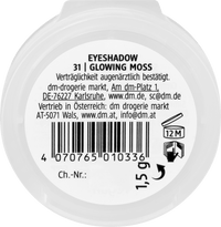 alverde NATURKOSMETIK Lidschatten Mono Pearly 31 Glowing Moss, 1,5 g