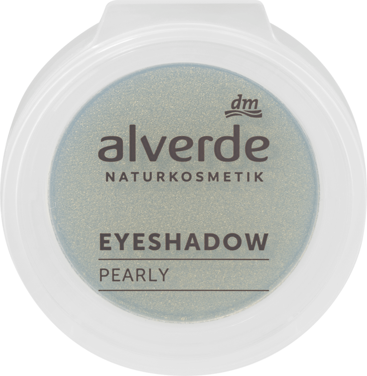 alverde NATURKOSMETIK Lidschatten Mono Pearly 31 Glowing Moss, 1,5 g