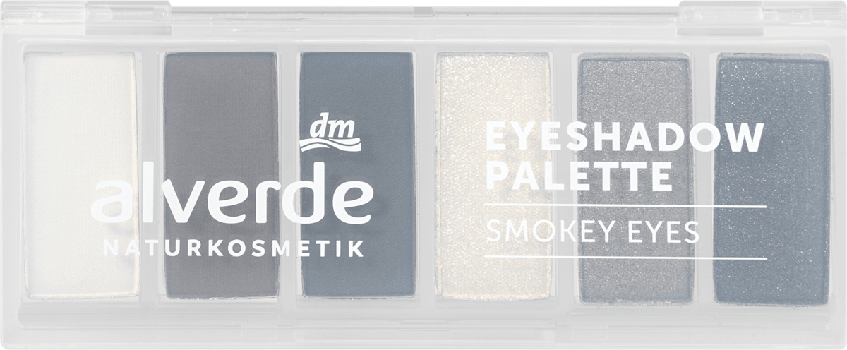 alverde NATURKOSMETIK Lidschatten Palette 10 Smokey Eyes, 7,8 g