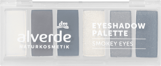 alverde COSMÉTIQUES NATURELS Palette de fards à paupières 10 Smokey Eyes, 7,8 g