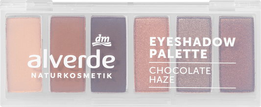 alverde NATURKOSMETIK Lidschatten Palette 20 Chocolate Haze, 7,8 g