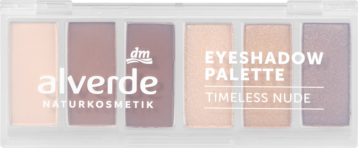 alverde NATURKOSMETIK Lidschatten Palette 30 Timeless Nude, 7,8 g