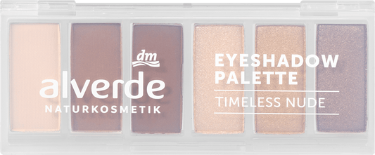 alverde COSMÉTIQUE NATURELLE Palette de fards à paupières 30 Timeless Nude, 7,8 g