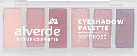 alverde COSMÉTIQUES NATURELS Palette de fards à paupières 40 Soft Rosé, 7,8 g