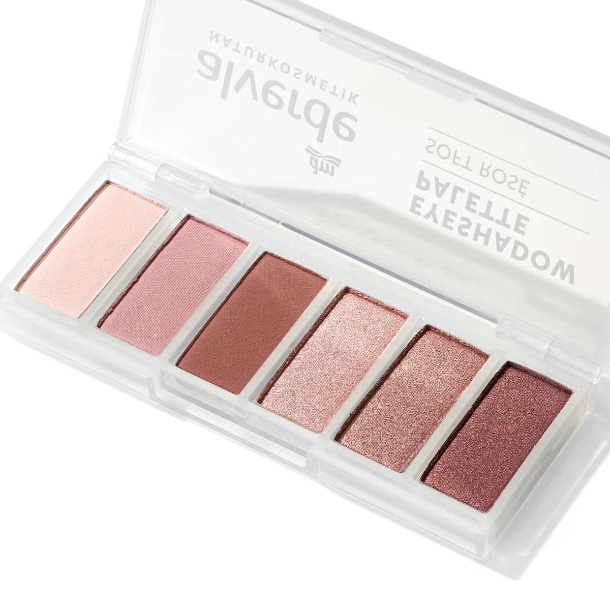 alverde NATURKOSMETIK Lidschatten Palette 40 Soft Rosé, 7,8 g