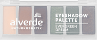 alverde NATURKOSMETIK Lidschatten Palette 50 Evergreen Dream, 7,8 g