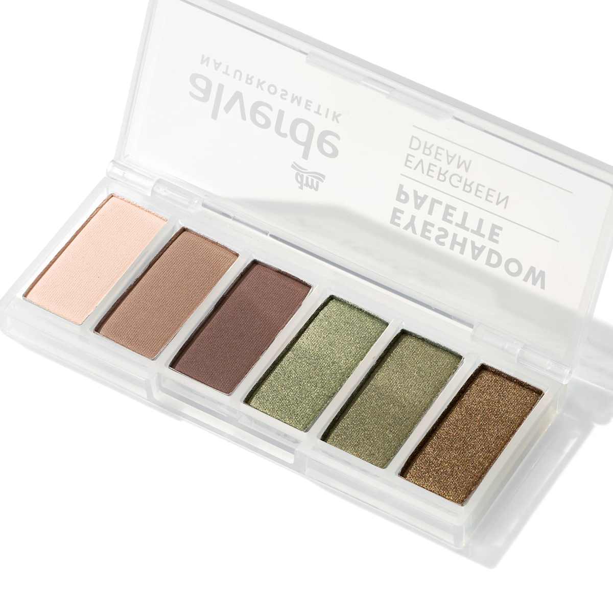alverde NATURKOSMETIK Lidschatten Palette 50 Evergreen Dream, 7,8 g