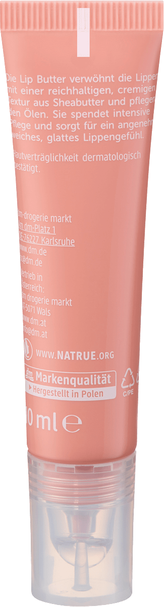 alverde NATURKOSMETIK Lip Butter Intense Care 10 Golden Peach, 10 ml