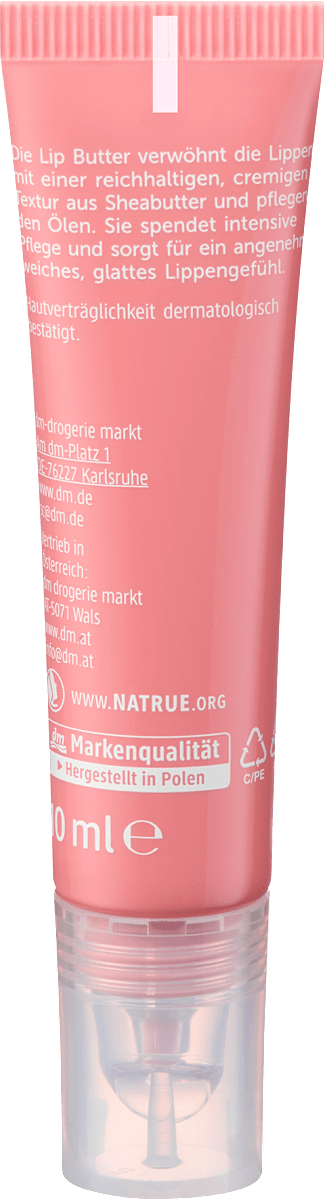 alverde NATURKOSMETIK Lip Butter Intense Care 20 Powder Pink, 10 ml