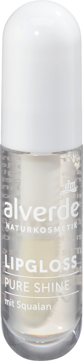alverde NATURKOSMETIK Lipgloss Pure Shine 10 Clear Aura, 5 ml