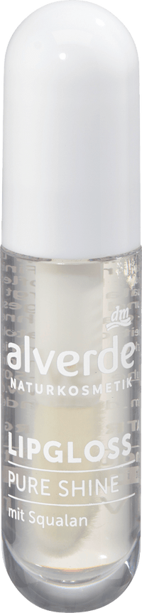 alverde NATURKOSMETIK Lipgloss Pure Shine 10 Clear Aura, 5 ml