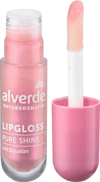 alverde NATURKOSMETIK Lipgloss Pure Shine 20 Pink Crush, 5 ml