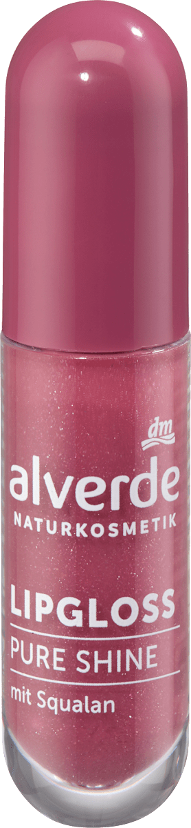 alverde NATURKOSMETIK Lipgloss Pure Shine 40 Glossy Berry, 5 ml