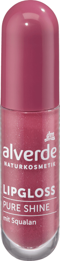 alverde NATURKOSMETIK Lipgloss Pure Shine 40 Glossy Berry, 5 ml