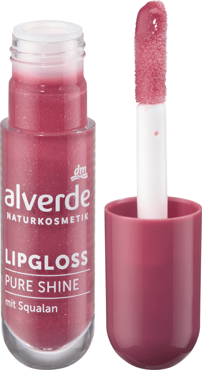alverde NATURKOSMETIK Lipgloss Pure Shine 40 Glossy Berry, 5 ml