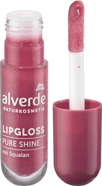 alverde NATURKOSMETIK Lipgloss Pure Shine 40 Glossy Berry, 5 ml