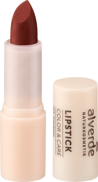 alverde NATURKOSMETIK Lippenstift Color & Care 47 Soft Brown, 4,6 g