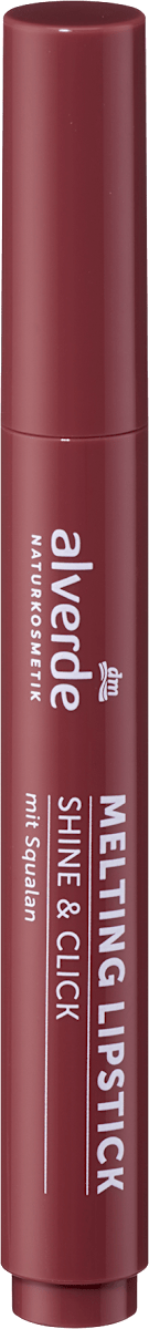 alverde NATURKOSMETIK Lippenstift Melting Shine & Click 30, 2,8 g