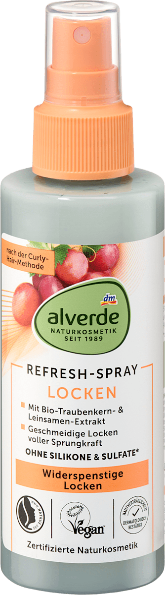 alverde NATURKOSMETIK Locken Refresh-Spray, 150 ml