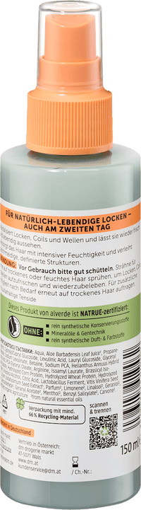alverde NATURKOSMETIK Locken Refresh-Spray, 150 ml