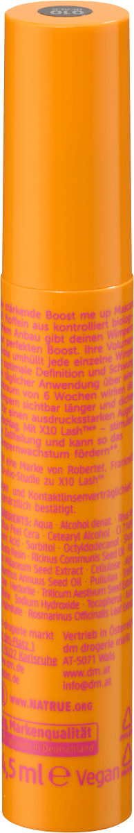 alverde NATURKOSMETIK Mascara Boost Me Up 010 Black, 15 ml