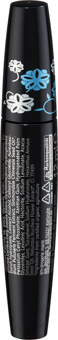 alverde NATURKOSMETIK Mascara Nothing But Volume Waterproof, 12 ml