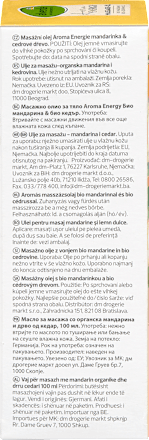 Massageolie Aroma Energy, 100 ml