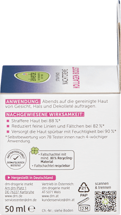 Nachtcreme Kollagen Boost, 50 ml