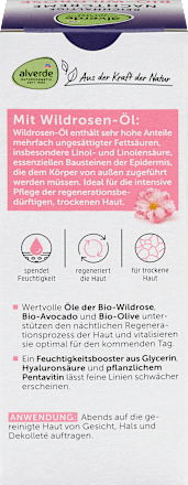 Nachtcreme Wildrose, 50 ml