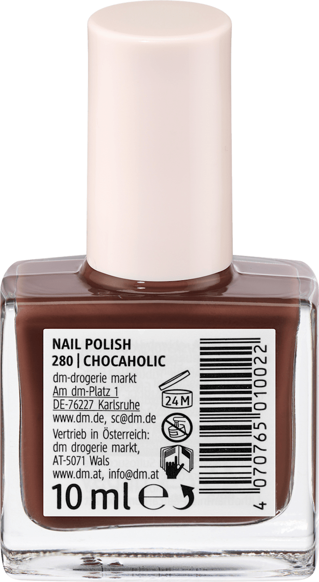 alverde NATURKOSMETIK Nagellack Color & Care 280 Chocaholic, 10 ml