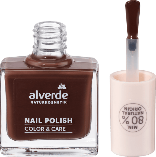 alverde NATURKOSMETIK Nagellack Color & Care 280 Chocaholic, 10 ml