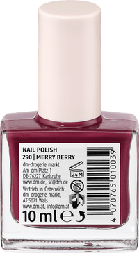 alverde NATURKOSMETIK Nagellack Color & Care 290 Merry Berry, 10 ml