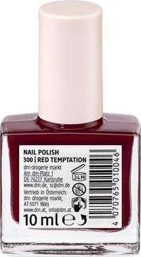 alverde NATURKOSMETIK Nagellack Color & Care 300 Red Temptation, 10 ml