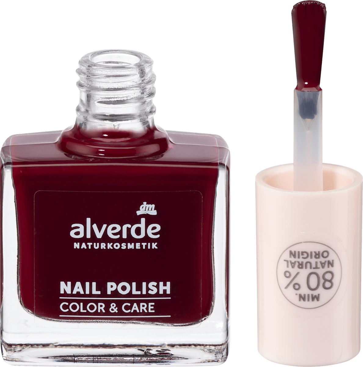 alverde NATURKOSMETIK Nagellack Color & Care 300 Red Temptation, 10 ml